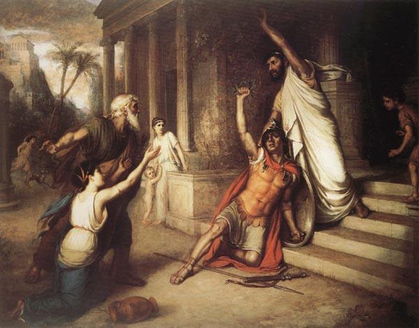 John William Waterhouse The Death of Cocles